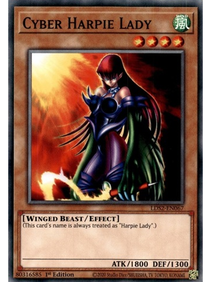 Cyber Harpie Lady - LDS2-EN067 - Common 1st Edition 1
