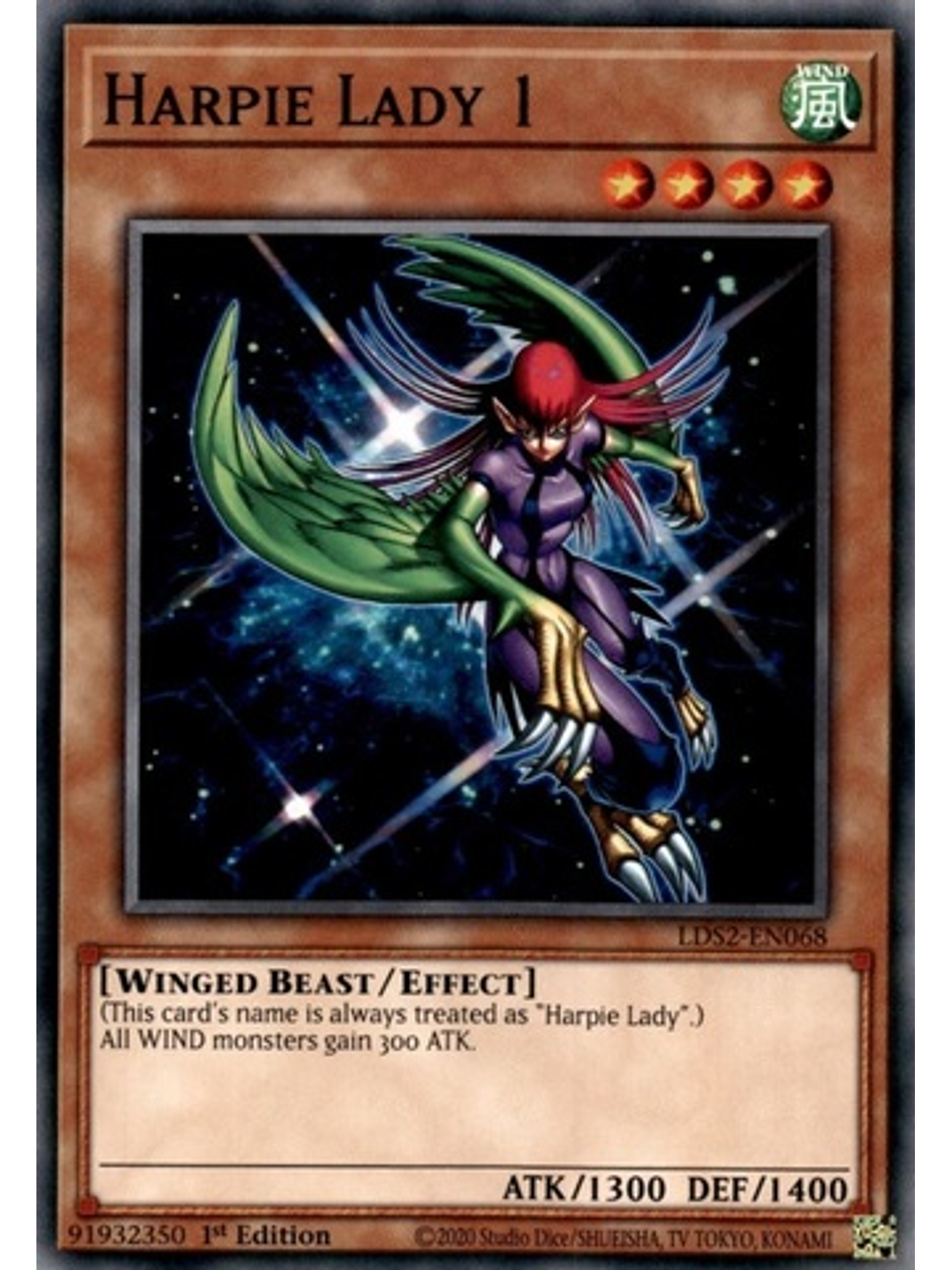 Harpie Lady 1 - LDS2-EN068 - Common 1st Edition 1