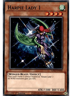 Harpie Lady 1 - LDS2-EN068 - Common 1st Edition