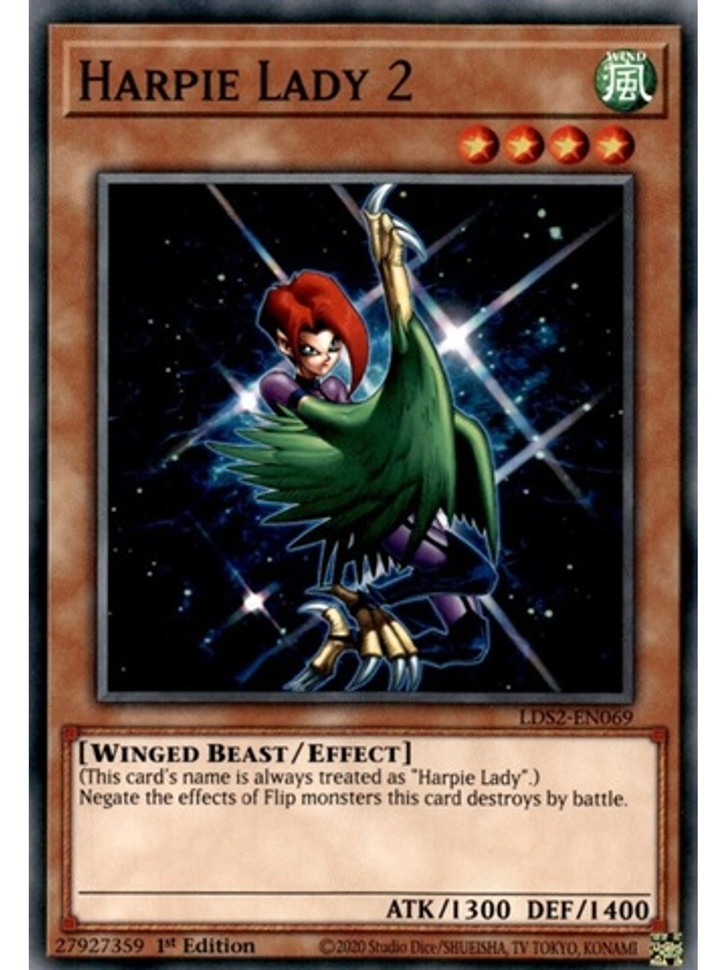 Harpie Lady 2 - LDS2-EN069 - Common 1st Edition 1