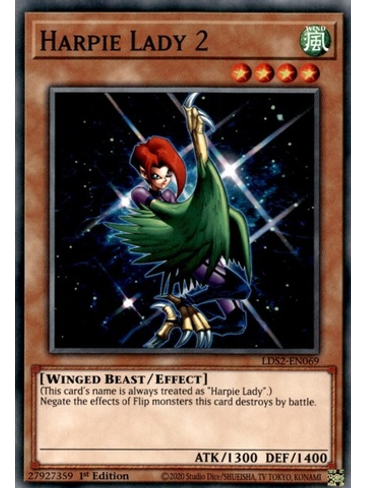 Harpie Lady 2 - LDS2-EN069 - Common 1st Edition 1