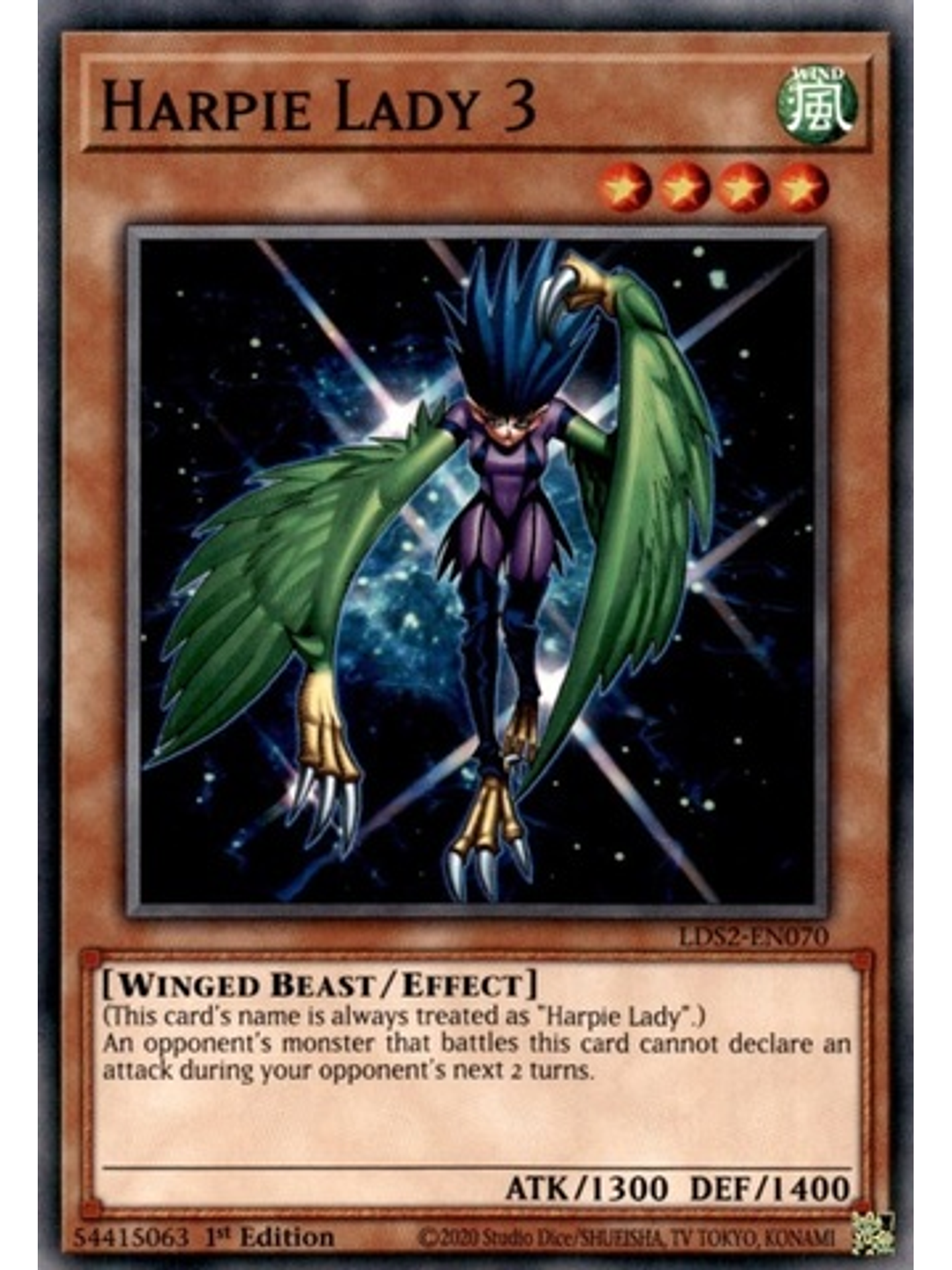 Harpie Lady 3 - LDS2-EN070 - Common 1st Edition 1