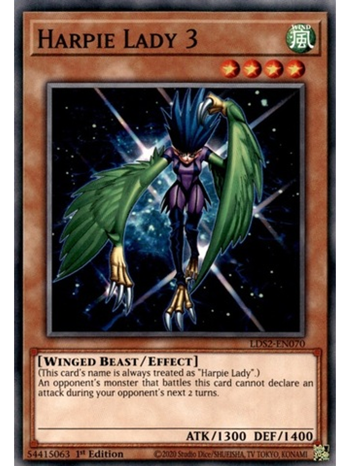 Harpie Lady 3 - LDS2-EN070 - Common 1st Edition 1