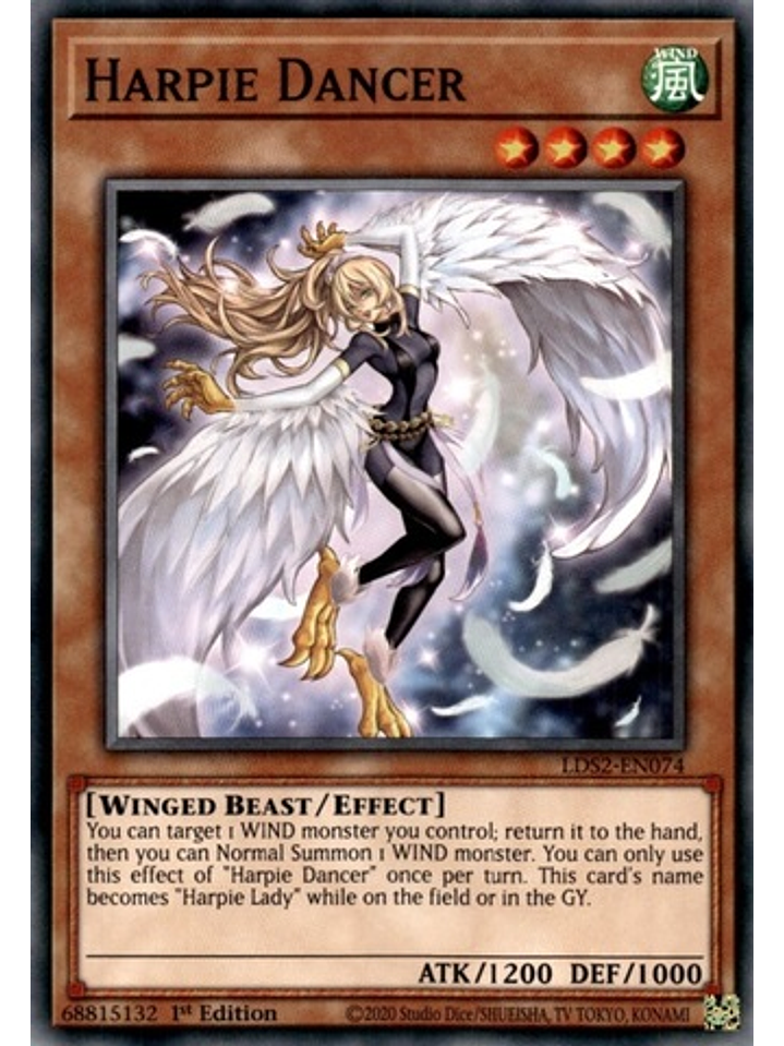 Harpie Dancer - LDS2-EN074 - Common 1st Edition 1