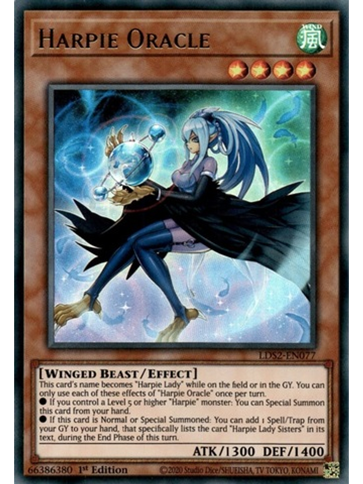 Harpie Oracle - LDS2-EN077 - Ultra Rare 1st Edition 1