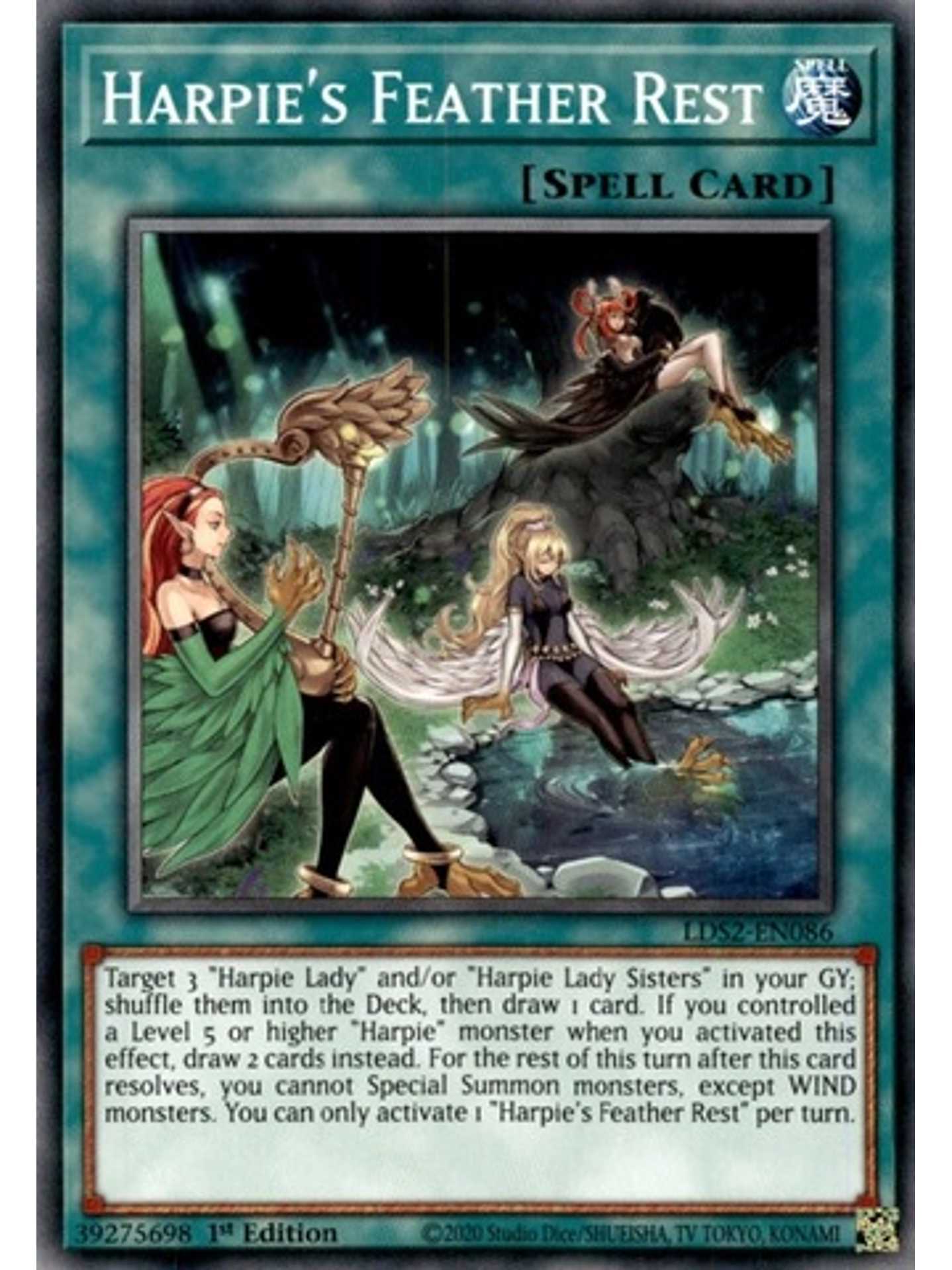 Harpie's Feather Rest - LDS2-EN086 - Common 1st Edition 1