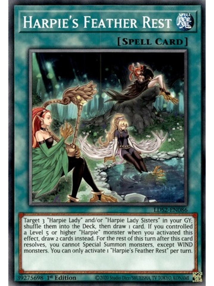 Harpie's Feather Rest - LDS2-EN086 - Common 1st Edition 1