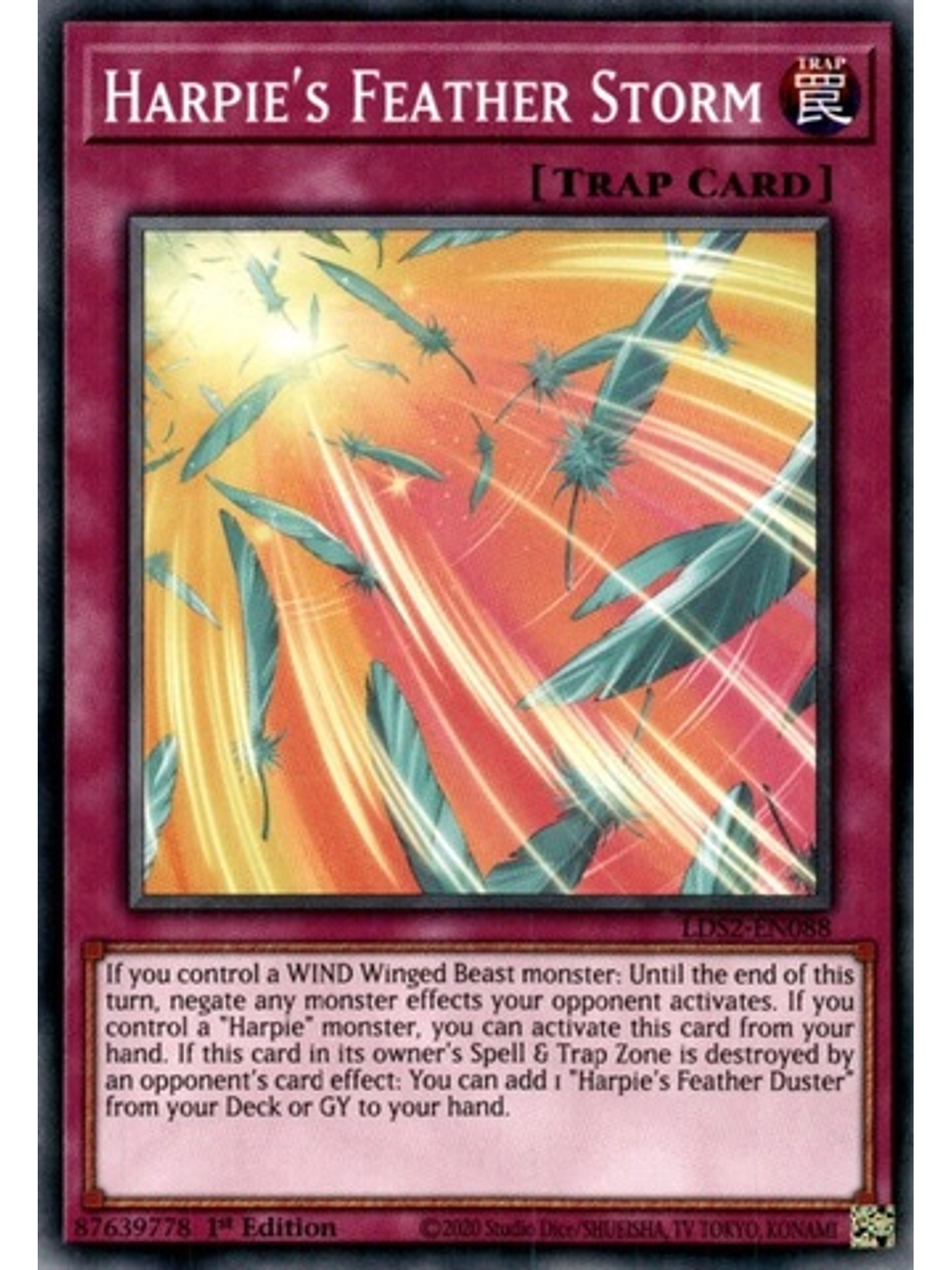 Harpie's Feather Storm - LDS2-EN088 - Common 1st Edition 1