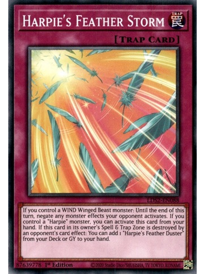 Harpie's Feather Storm - LDS2-EN088 - Common 1st Edition 1