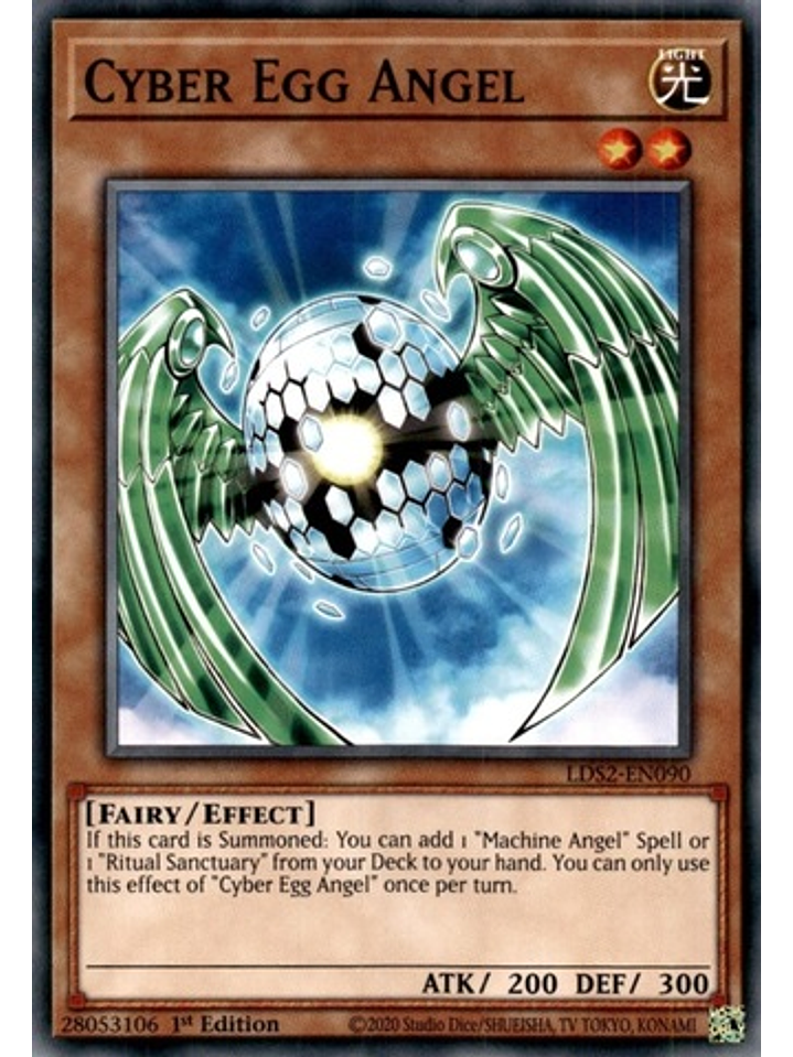 Cyber Egg Angel - LDS2-EN090 - Common 1st Edition 1