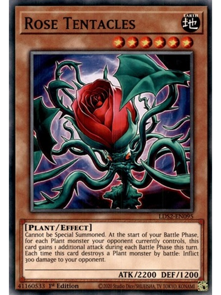 Rose Tentacles - LDS2-EN095 - Common 1st Edition 1