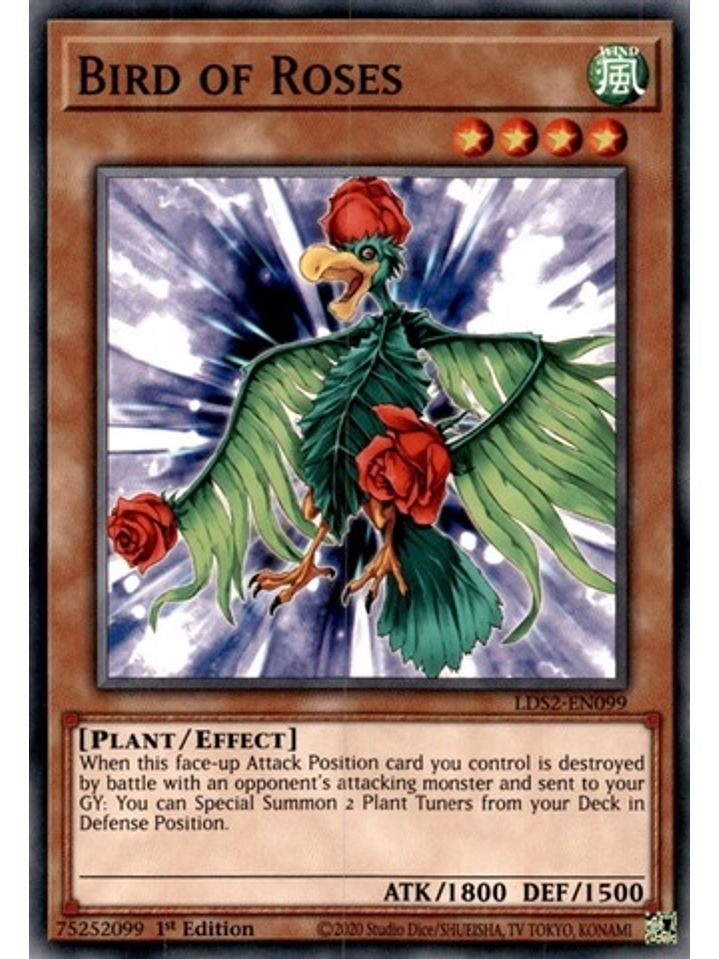 Bird of Roses - LDS2-EN099 - Common 1st Edition 1