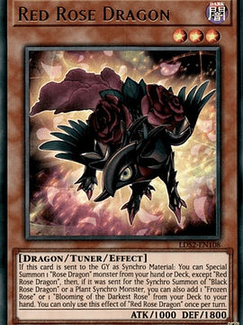 Red Rose Dragon - LDS2-EN108 - Ultra Rare 1st Edition