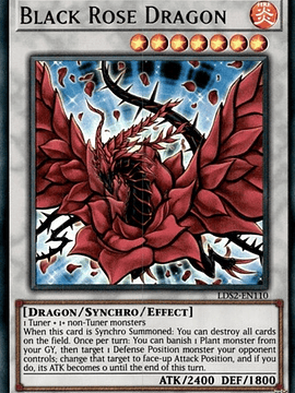 Black Rose Dragon (Purple) - LDS2-EN110 - Ultra Rare 1st Edition