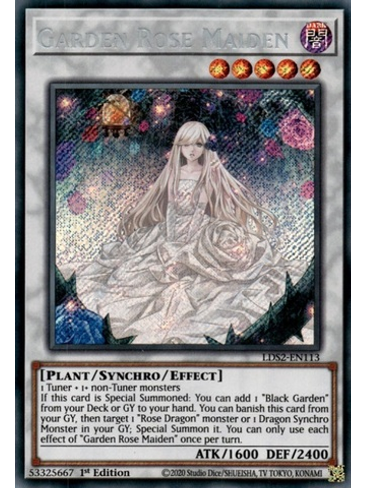 Garden Rose Maiden - LDS2-EN113 - Secret Rare 1st Edition 1