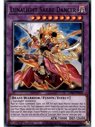 Lunalight Sabre Dancer - LDS2-EN129 - Common 1st Edition
