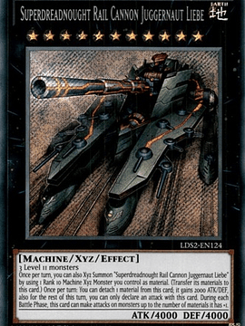 Superdreadnought Rail Cannon Juggernaut Liebe - LDS2-EN124 - Secret Rare 1st Edition