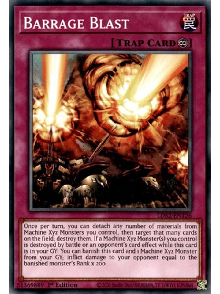 Barrage Blast - LDS2-EN126 - Common 1st Edition 1