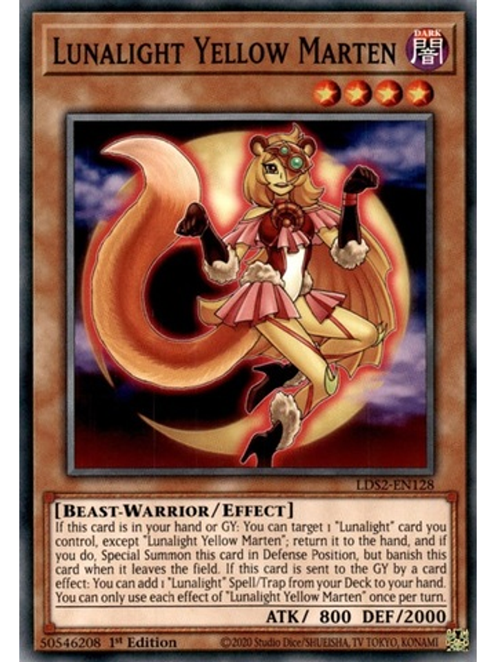 Lunalight Yellow Marten - LDS2-EN128 - Common 1st Edition 1