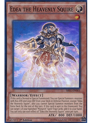 Edea the Heavenly Squire - SR01-EN003 - Super Rare 1st Edition