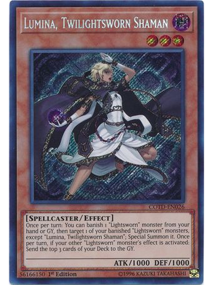 Lumina, Twilightsworn Shaman - COTD-EN026 - Secret Rare 1st Edition 1