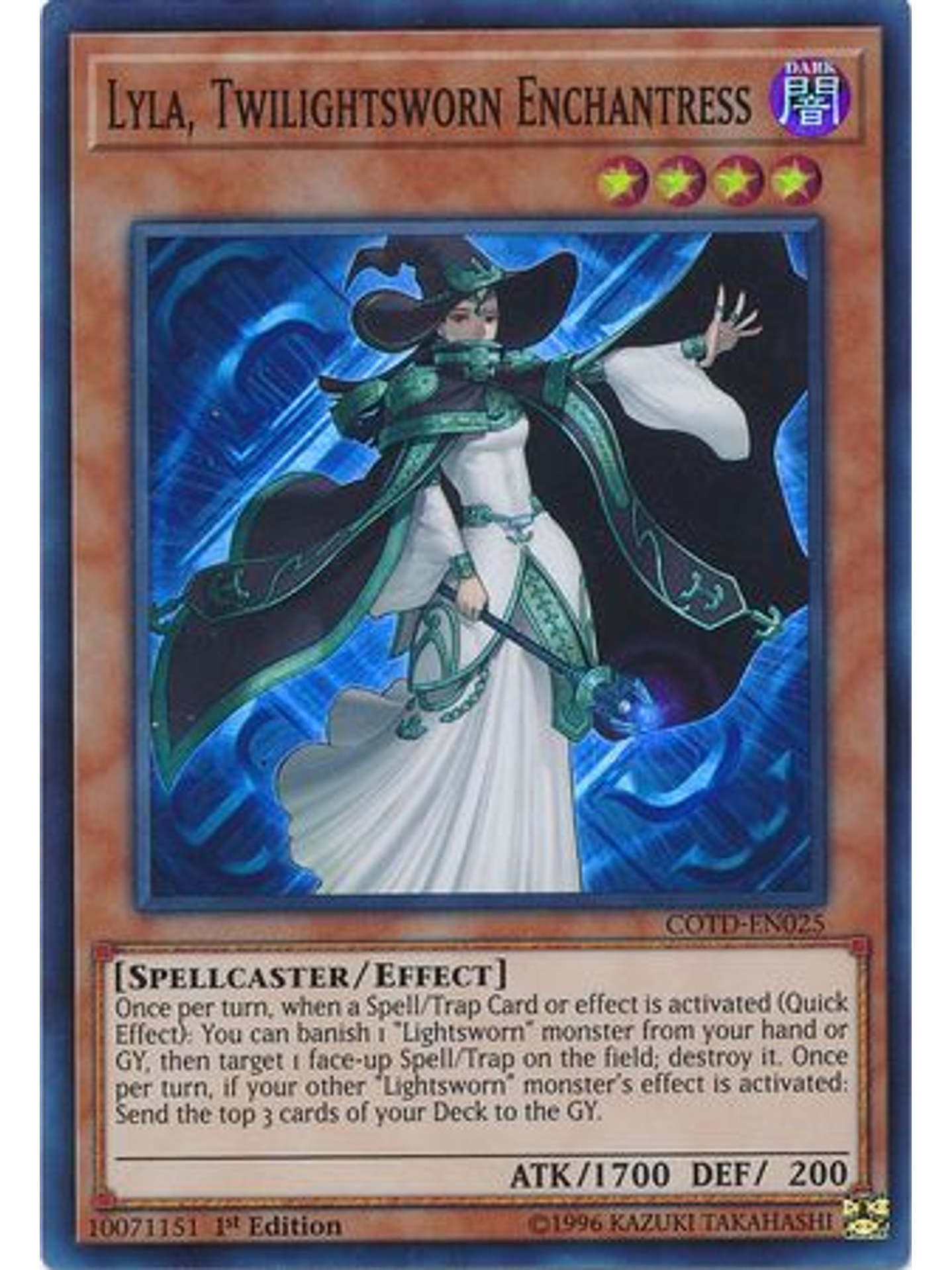 Lyla, Twilightsworn Enchantress - COTD-EN025 - Super Rare 1st Edition 1