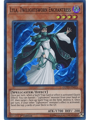 Lyla, Twilightsworn Enchantress - COTD-EN025 - Super Rare 1st Edition