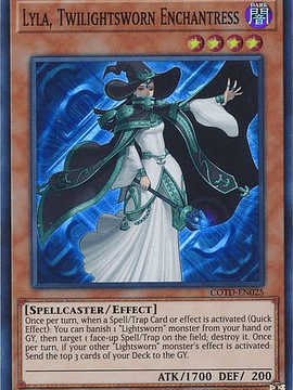 Lyla, Twilightsworn Enchantress - COTD-EN025 - Super Rare 1st Edition