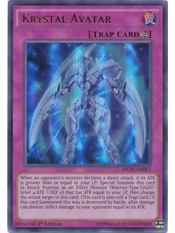 Krystal Avatar - MVP1-EN011 - Ultra Rare 1st Edition 1