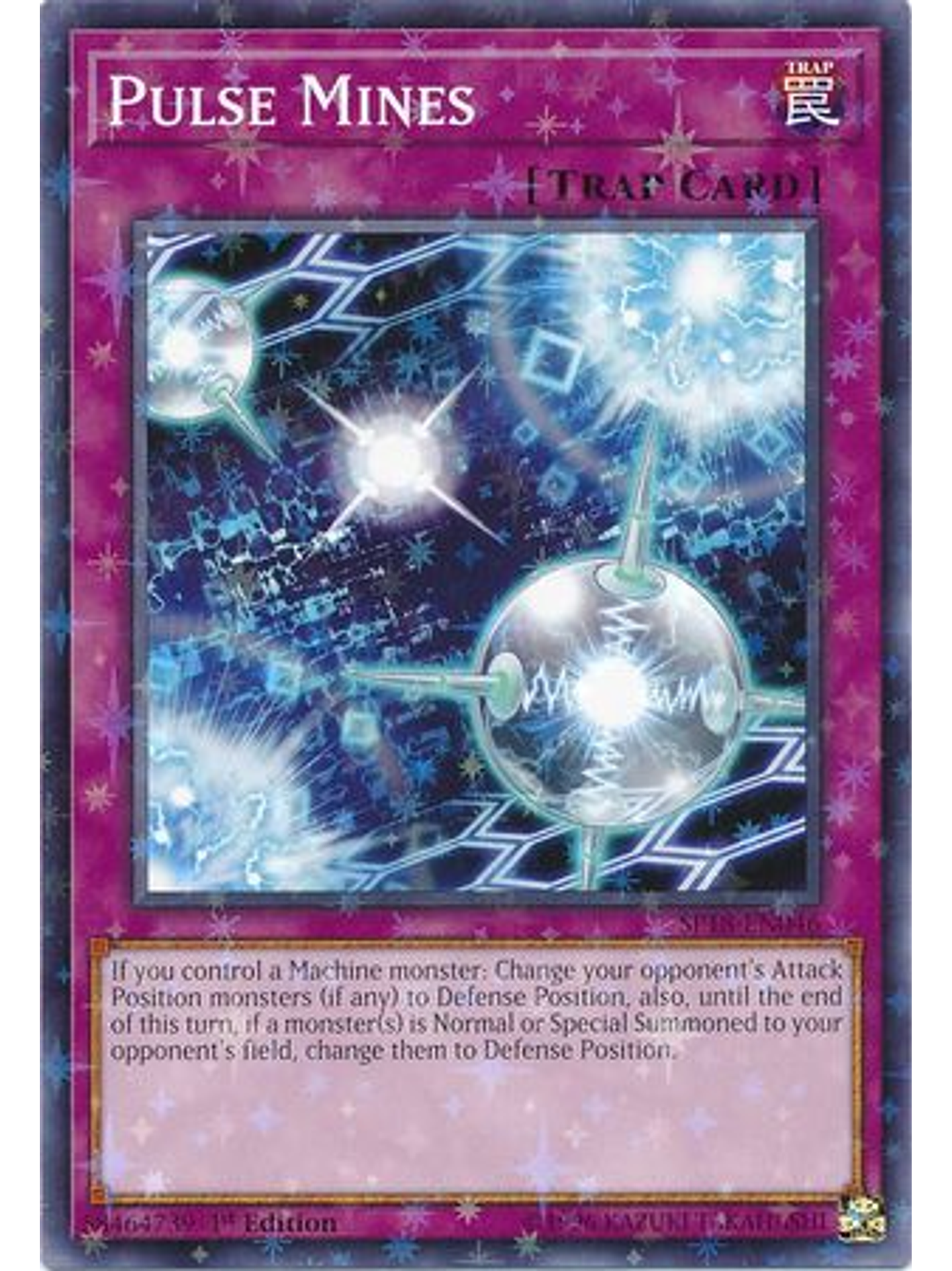 Pulse Mines - SP18-EN046 - Starfoil Rare 1st Edition 1