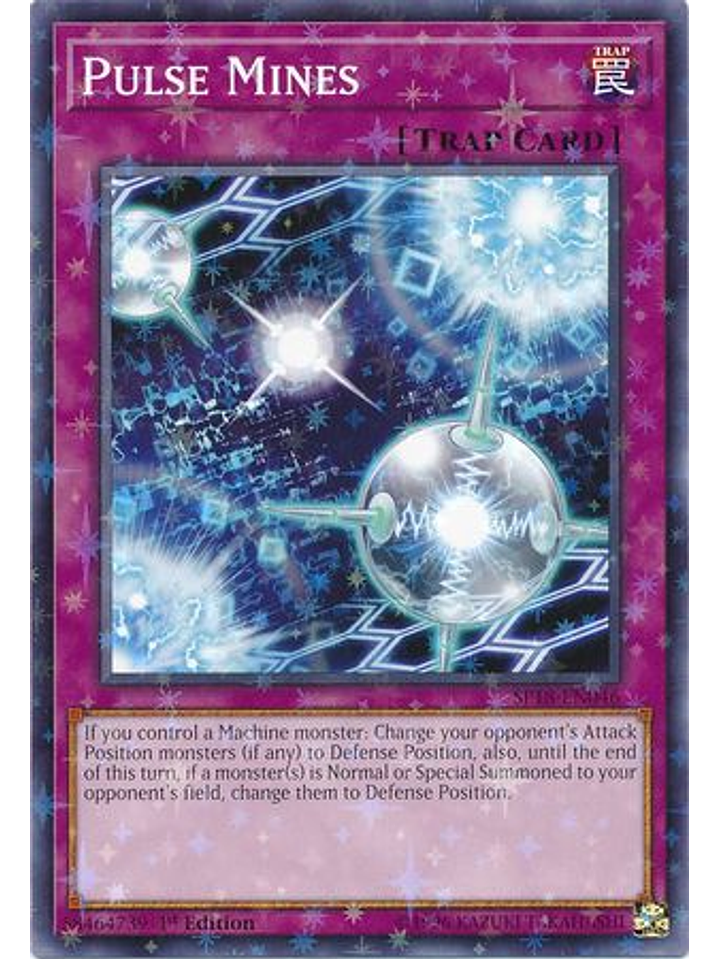 Pulse Mines - SP18-EN046 - Starfoil Rare 1st Edition 1