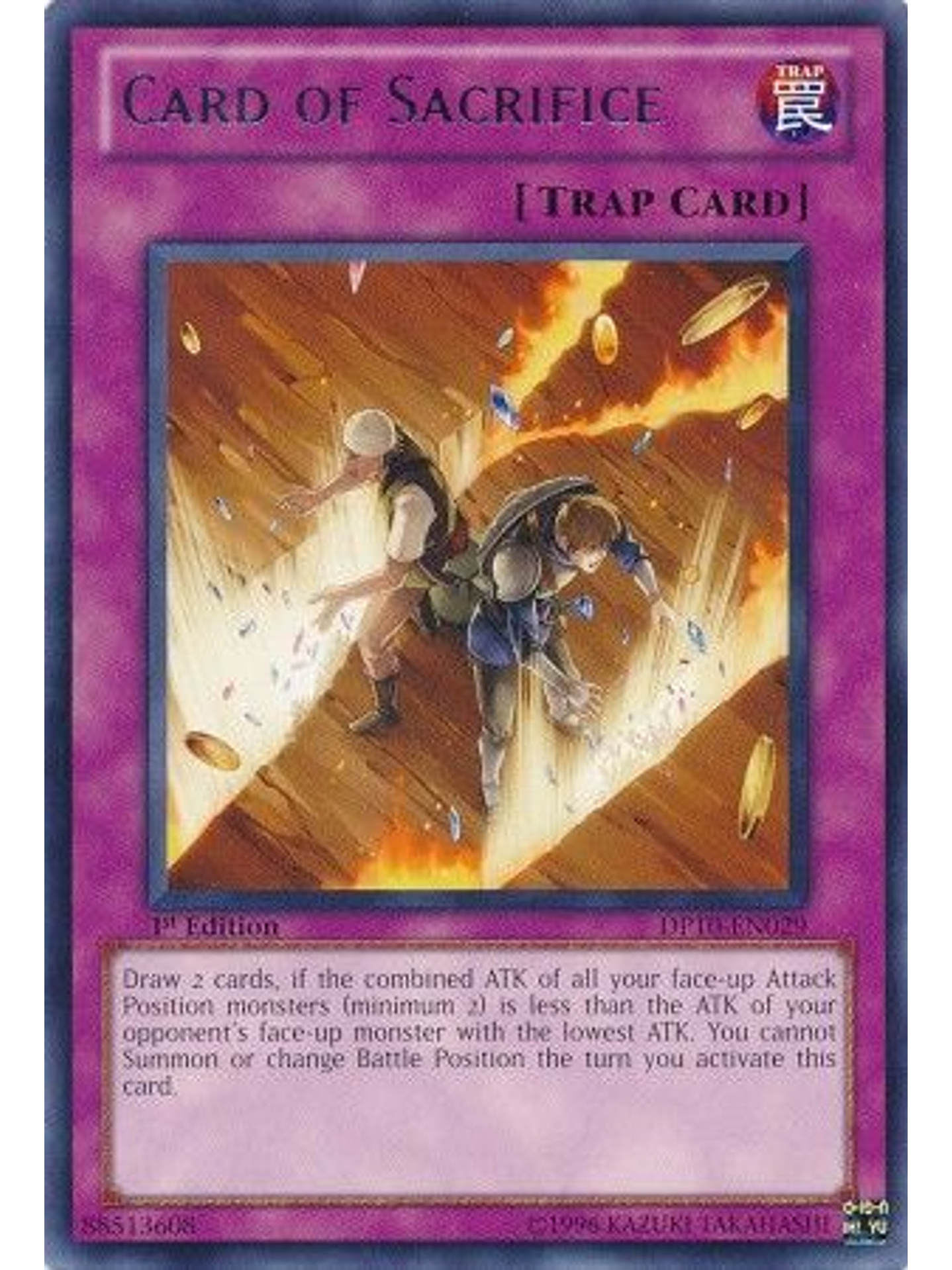Card of Sacrifice - DP10-EN029 - Rare 1st Edition 1