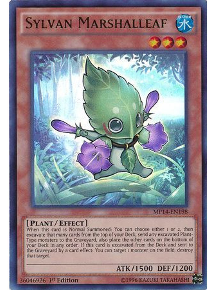 Sylvan Marshalleaf - MP14-EN198 - Ultra Rare 1st Edition 1