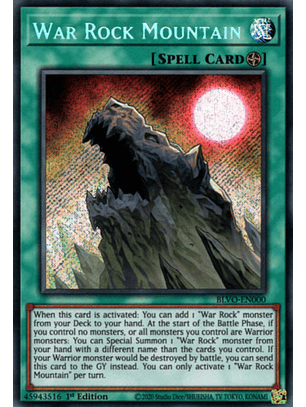 War Rock Mountain - BLVO-EN000 - Secret Rare 1st Edition