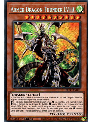 Armed Dragon Thunder LV10 - BLVO-EN001 - Starlight Rare 1st Edition