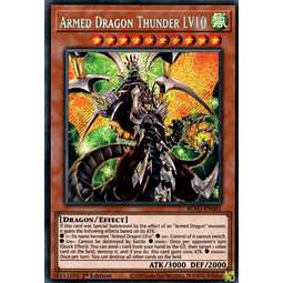 Armed Dragon Thunder LV10 - BLVO-EN001 - Secret Rare 1st Edition