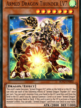 Armed Dragon Thunder LV7 - BLVO-EN002 - Ultra Rare 1st Edition