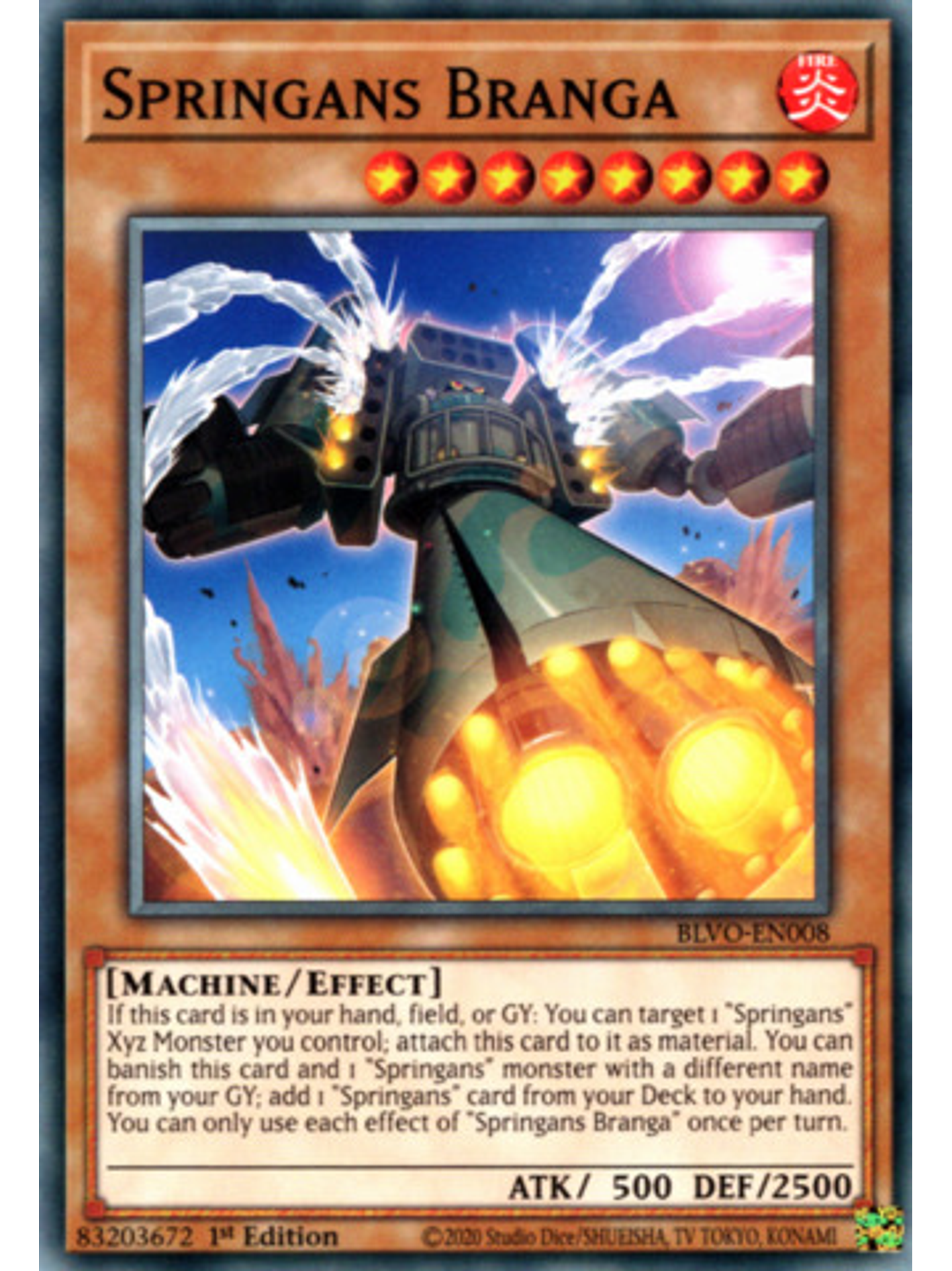 Springans Branga - BLVO-EN008 - Common 1st Edition 1