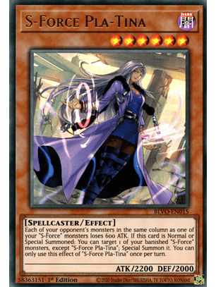 S-Force Pla-Tina - BLVO-EN015 - Ultra Rare 1st Edition