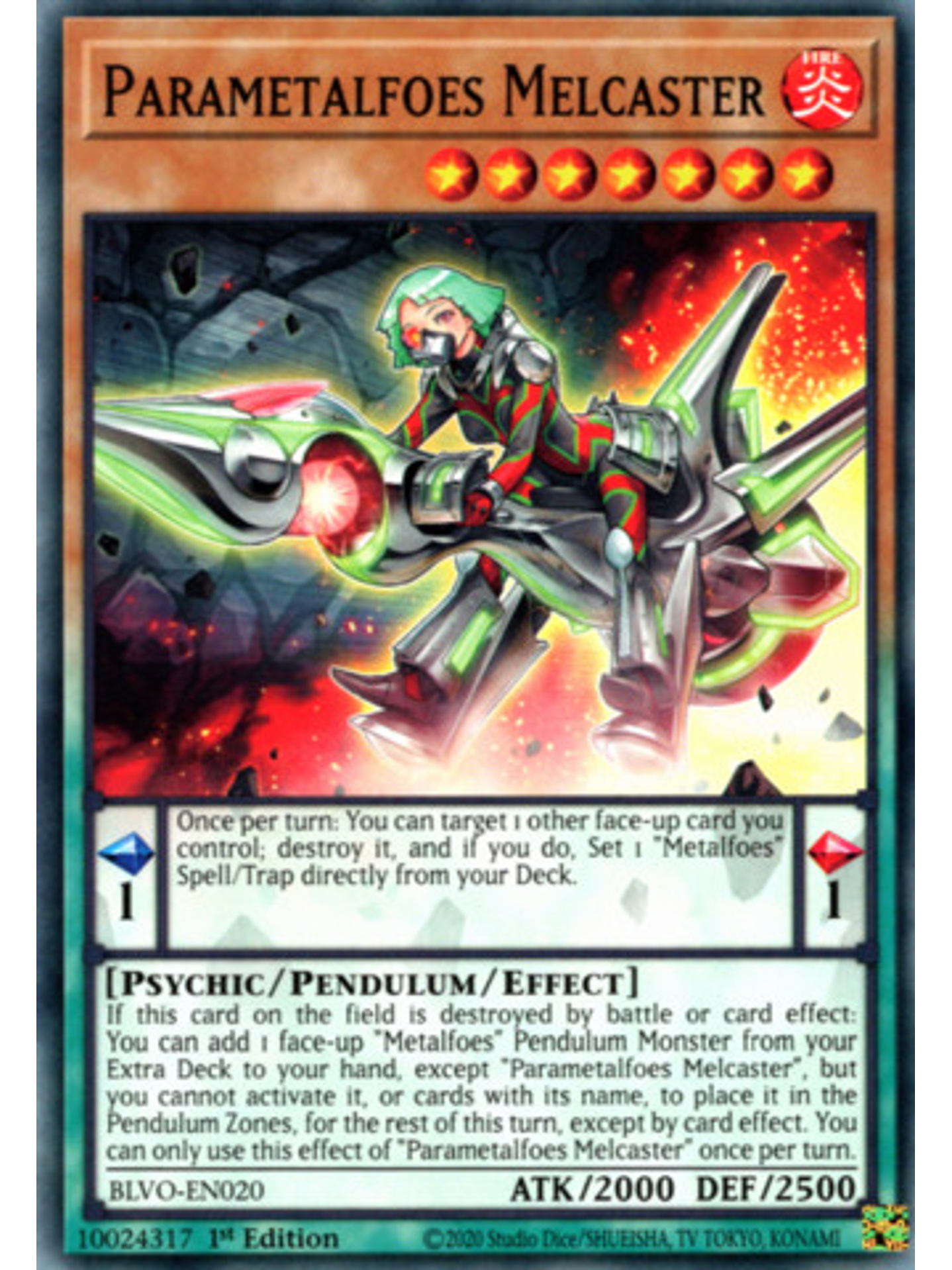 Parametalfoes Melcaster - BLVO-EN020 - Common 1st Edition 1