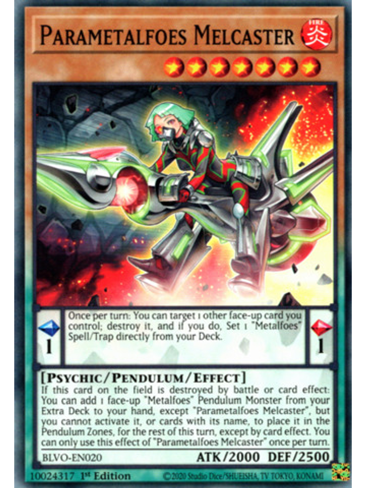 Parametalfoes Melcaster - BLVO-EN020 - Common 1st Edition 1