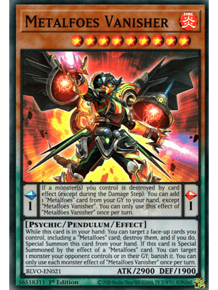 Metalfoes Vanisher - BLVO-EN021 - Super Rare 1st Edition