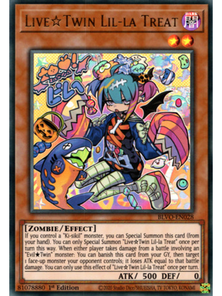 Live Twin Lil-la Treat - BLVO-EN028 -Starlight Rare 1st Edition 1