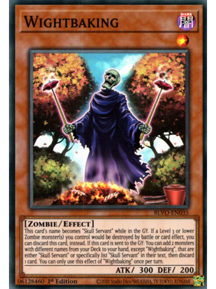 Wightbaking - BLVO-EN035 - Super Rare 1st Edition 1