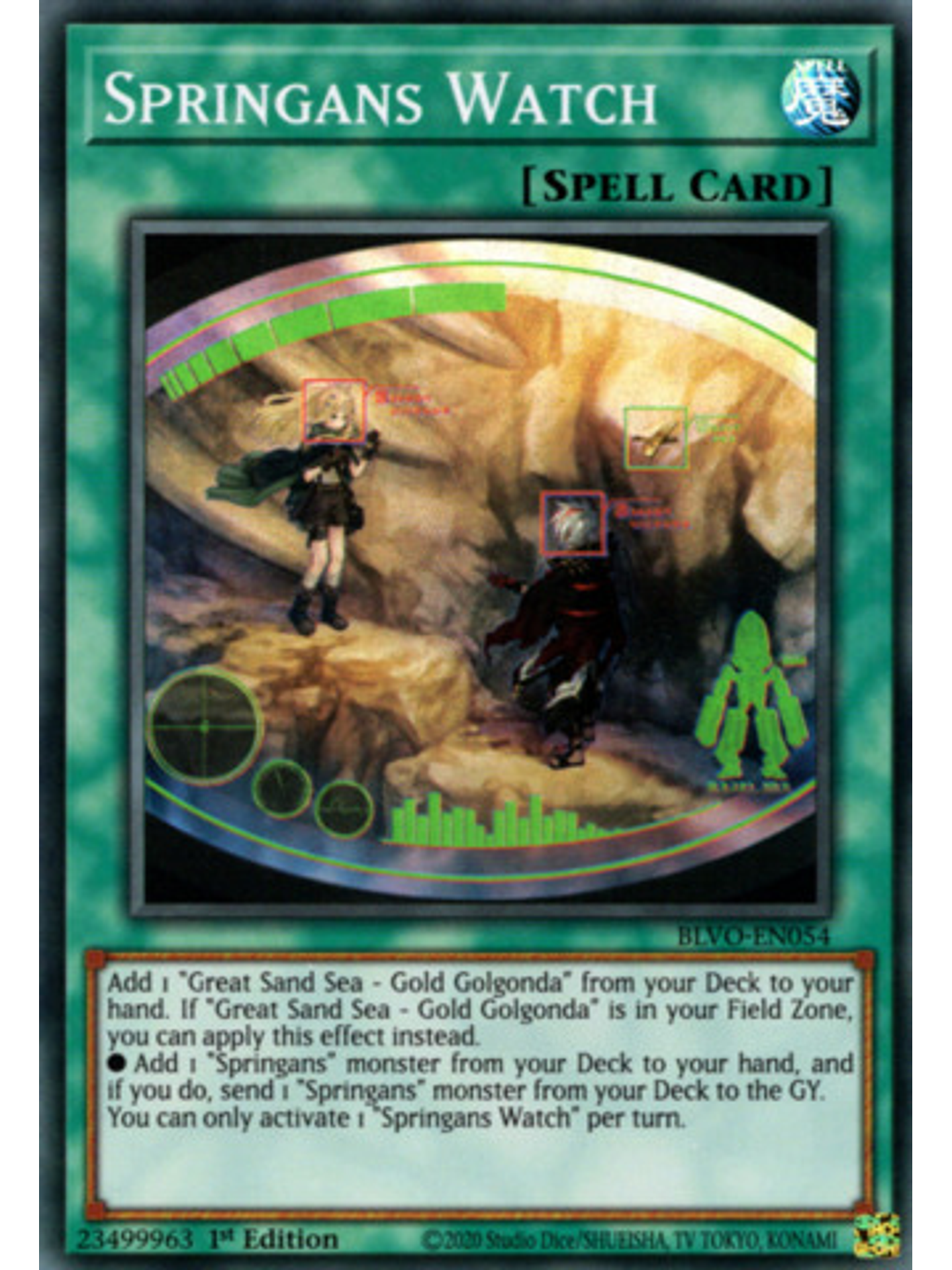 Springans Watch - BLVO-EN054 - Super Rare 1st Edition 1