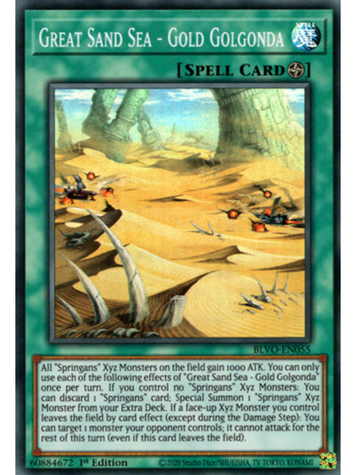 Great Sand Sea - Gold Golgonda - BLVO-EN055 - Super Rare 1st Edition 1