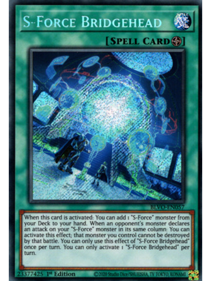 S-Force Bridgehead - BLVO-EN057 - Secret Rare 1st Edition 1