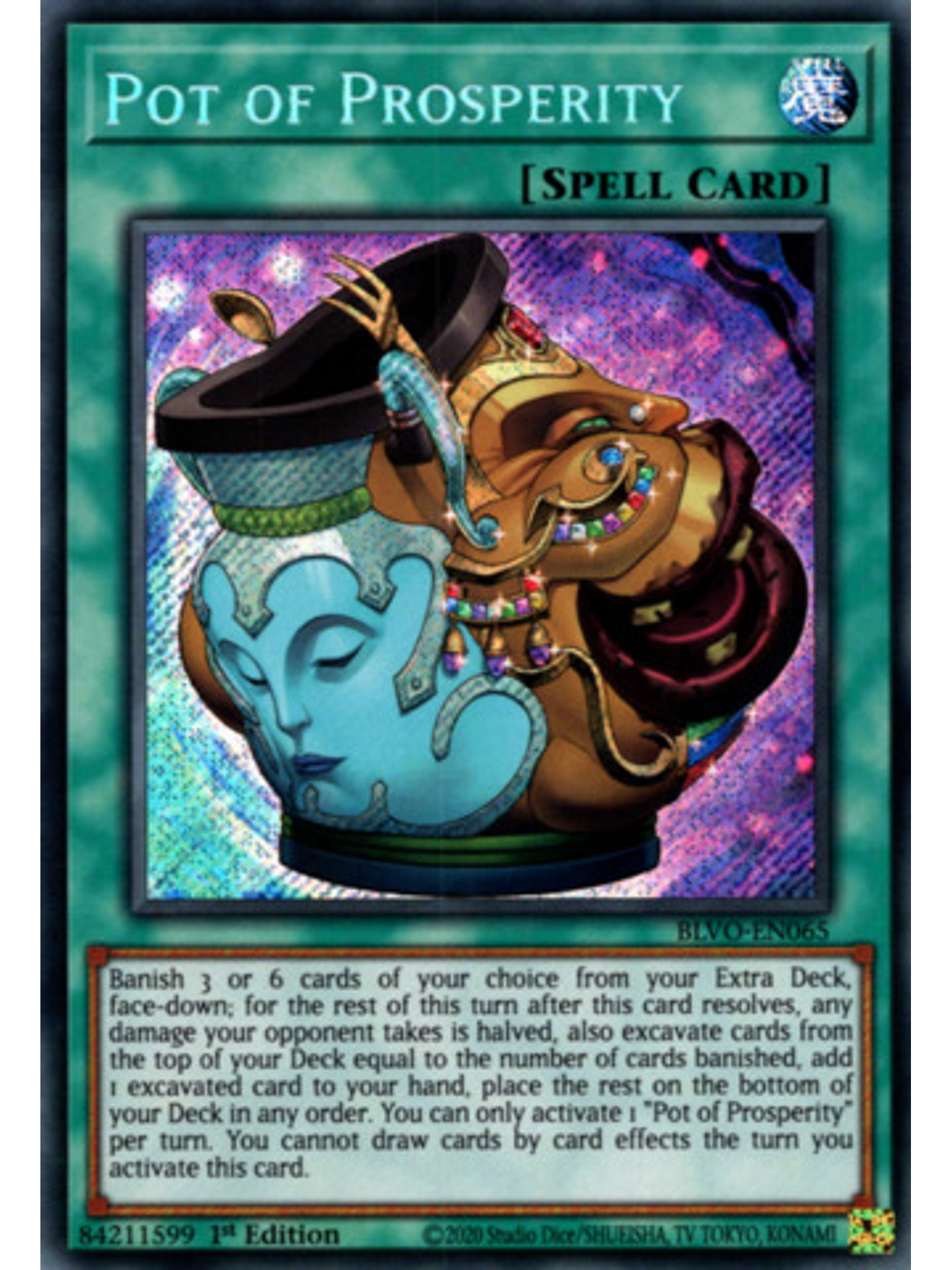 Pot of Prosperity - BLVO-EN065 - Starlight Rare 1st Edition 1