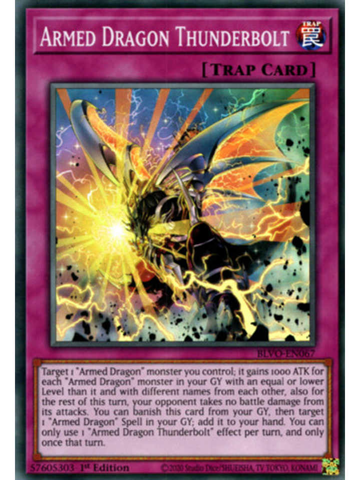 Armed Dragon Thunderbolt - BLVO-EN067 - Super Rare 1st Edition 1
