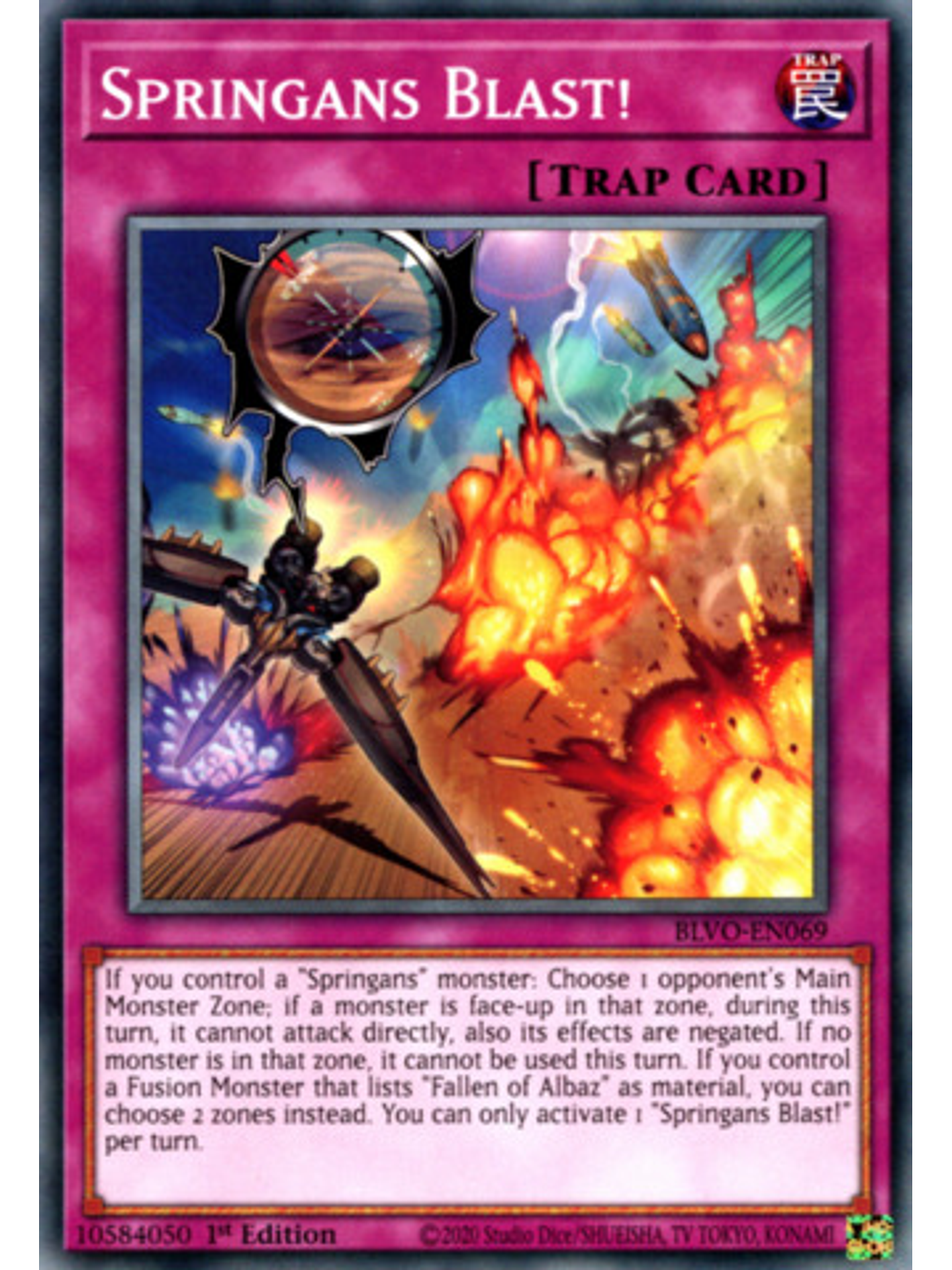 Springans Blast! - BLVO-EN069 - Common 1st Edition 1